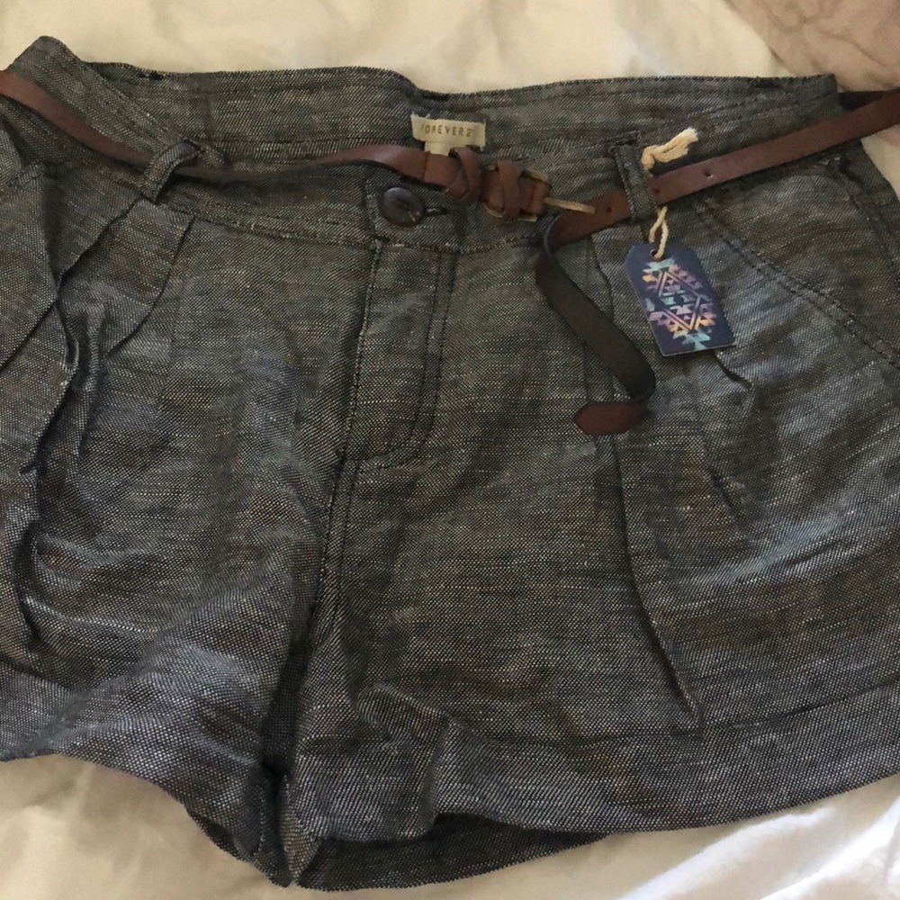 dark gray shorts